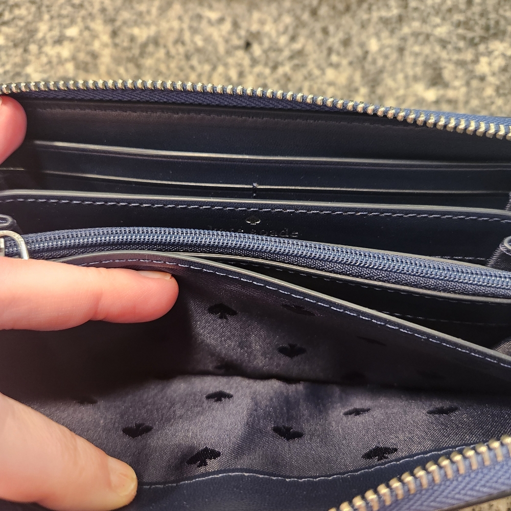 Kate Spade Adel Large Continental Wallet Color Blueberry Cobbler - Picture 14 of 14